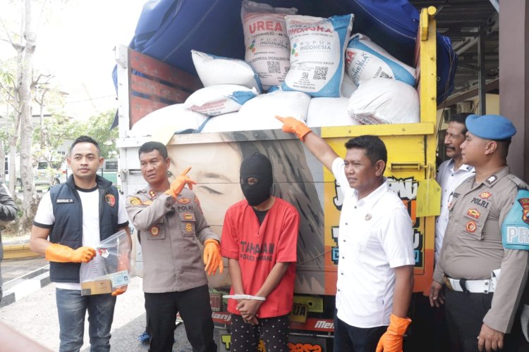 Polres Sampang Berhasil Gagalkan Penyelundupan Pupuk Bersubsidi 9,6 Ton Ke Madiun